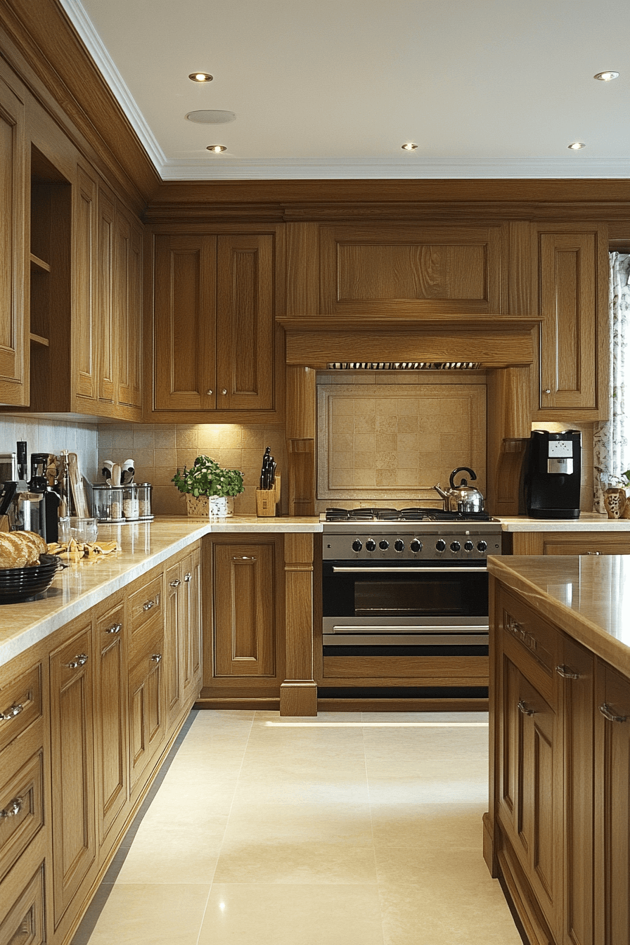29 Golden Oak Kitchen Cabinets That Add Warmth, Glow, and Lasting Style 22 golden oak kitchen cabinets