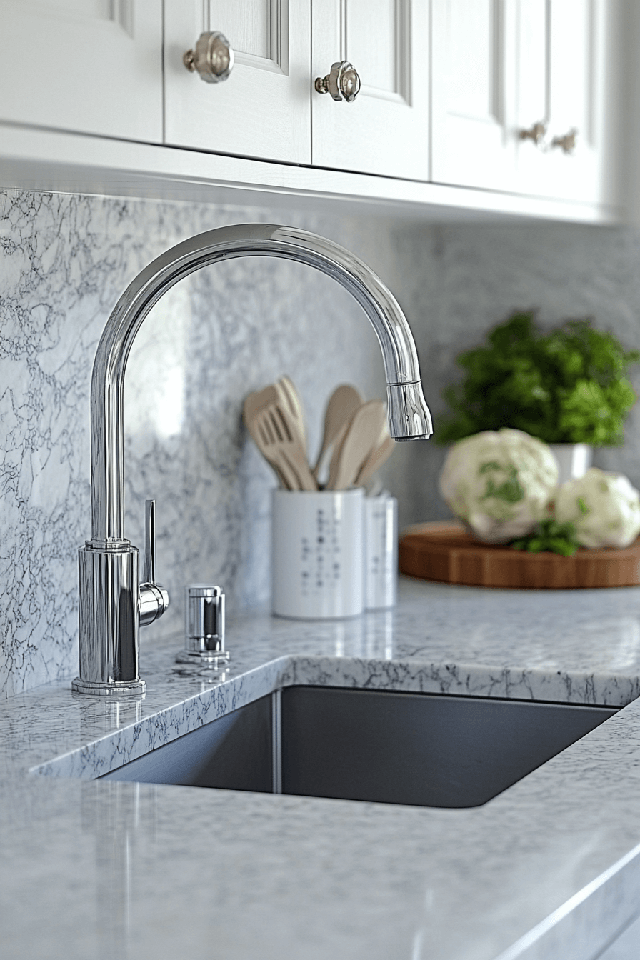 stone backsplash kitchen