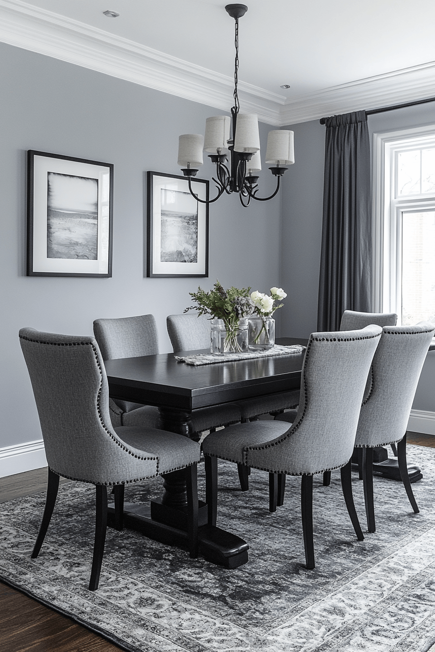 moody dining room