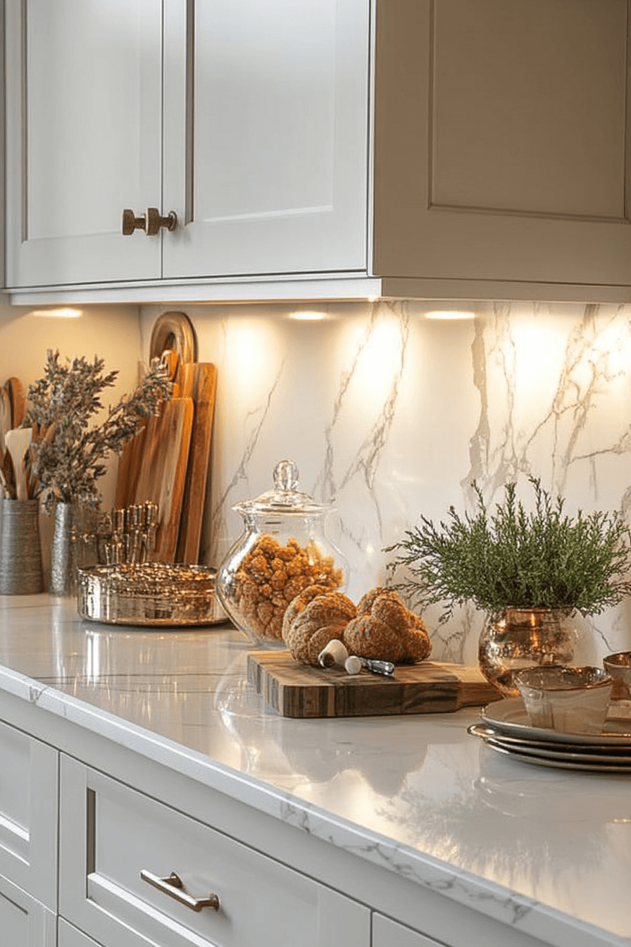 marble backsplash