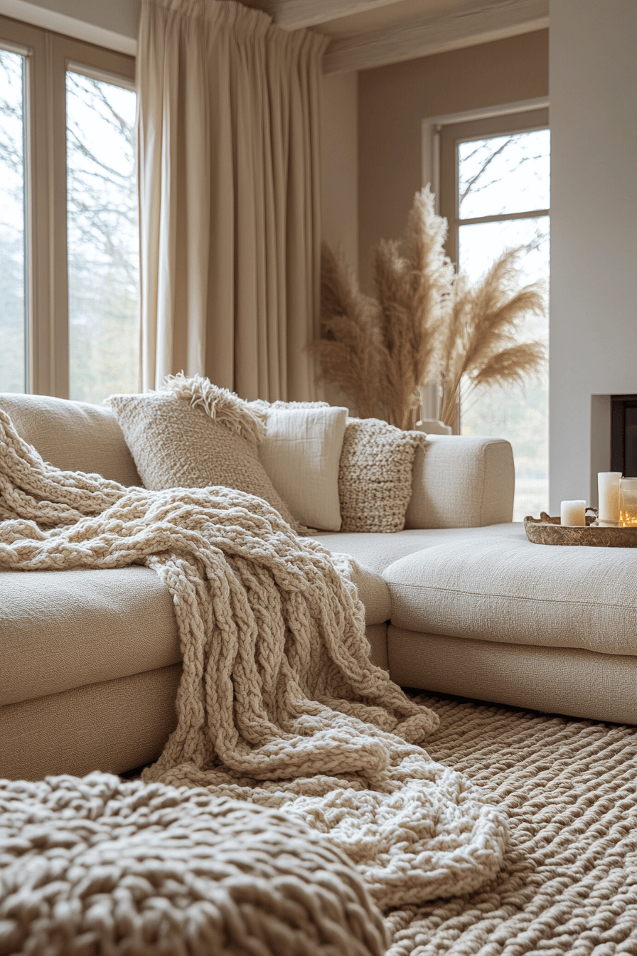 beige couch living room