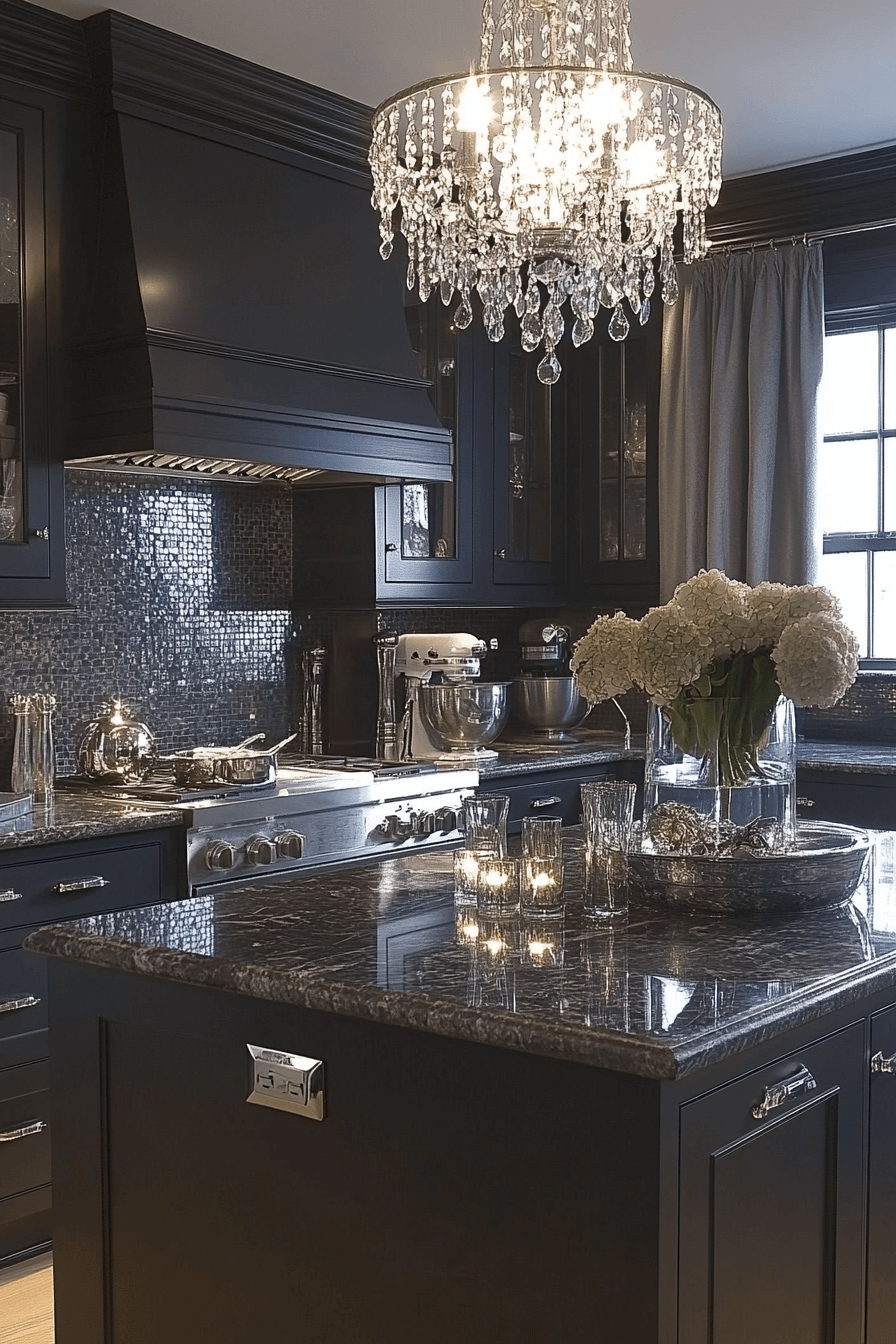 charcoal kitchen cabinets