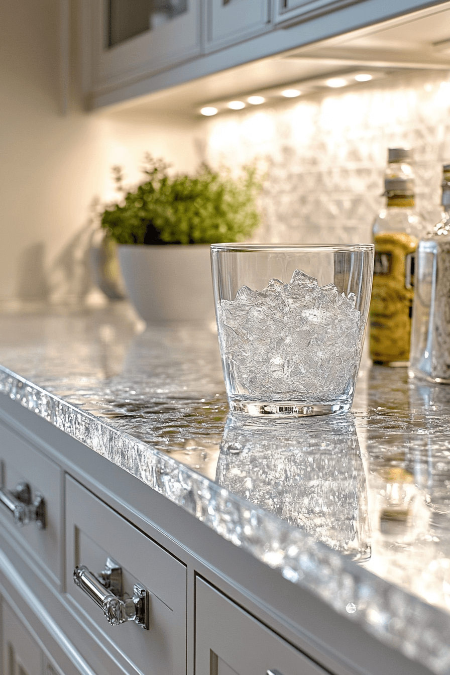 recycled glass countertops