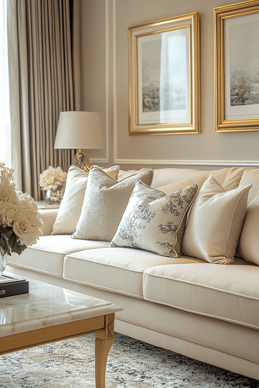 beige couch living room