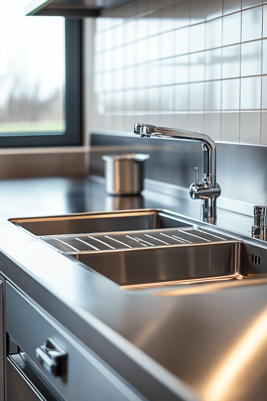 stainless steel kitchen countertops
