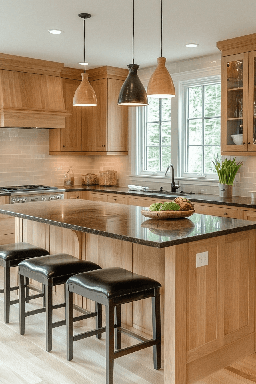 natural maple kitchen cabinets