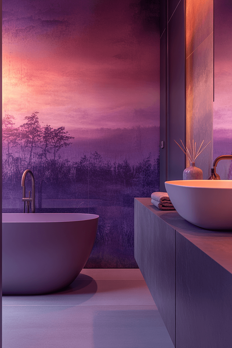 moody powder room