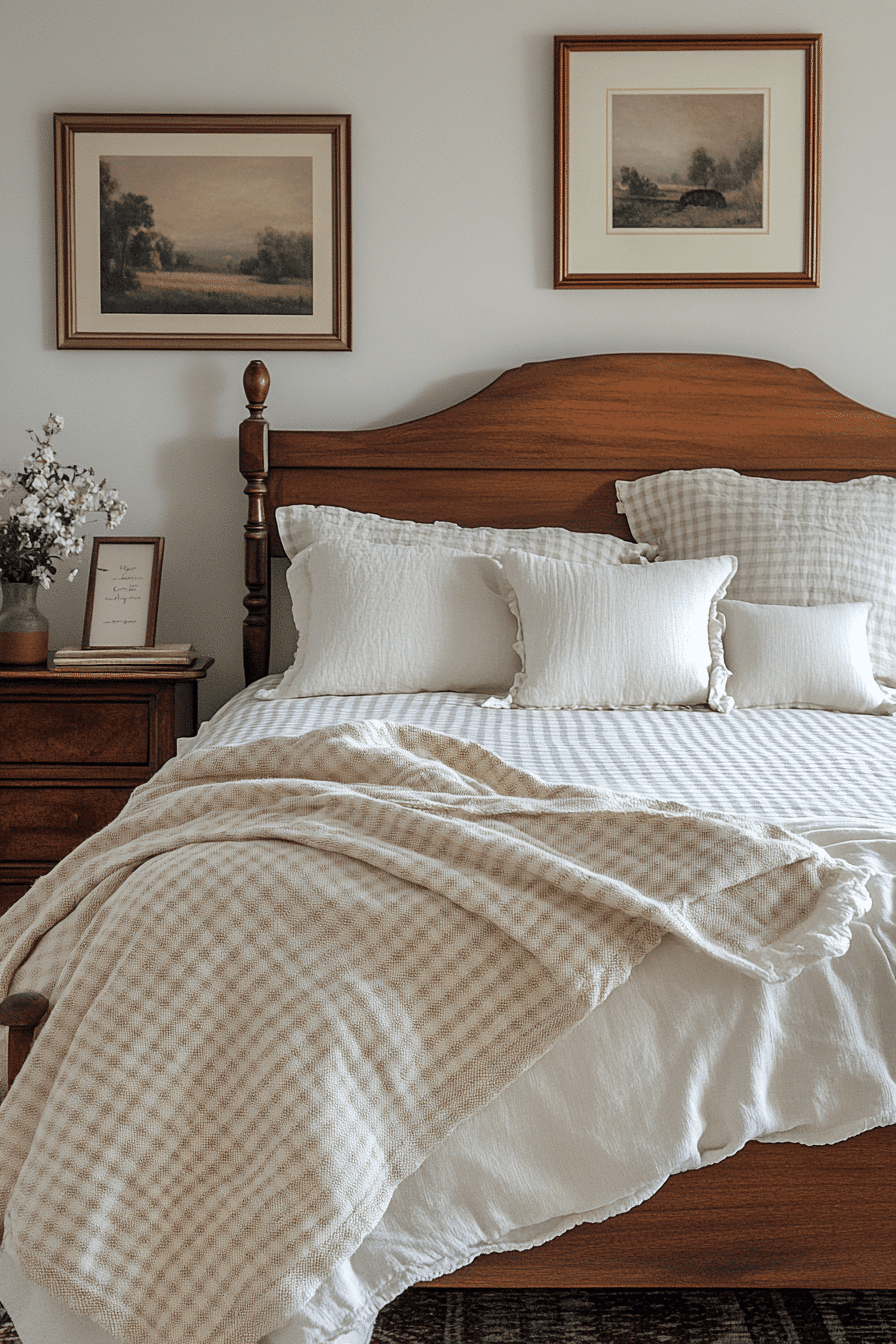 vintage farmhouse bedroom