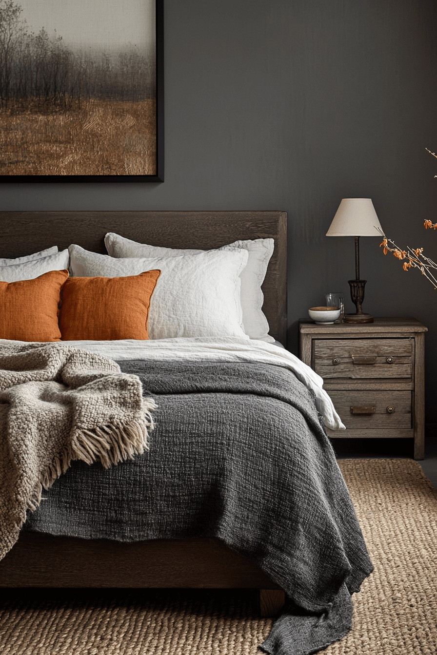 cozy earthy bedroom