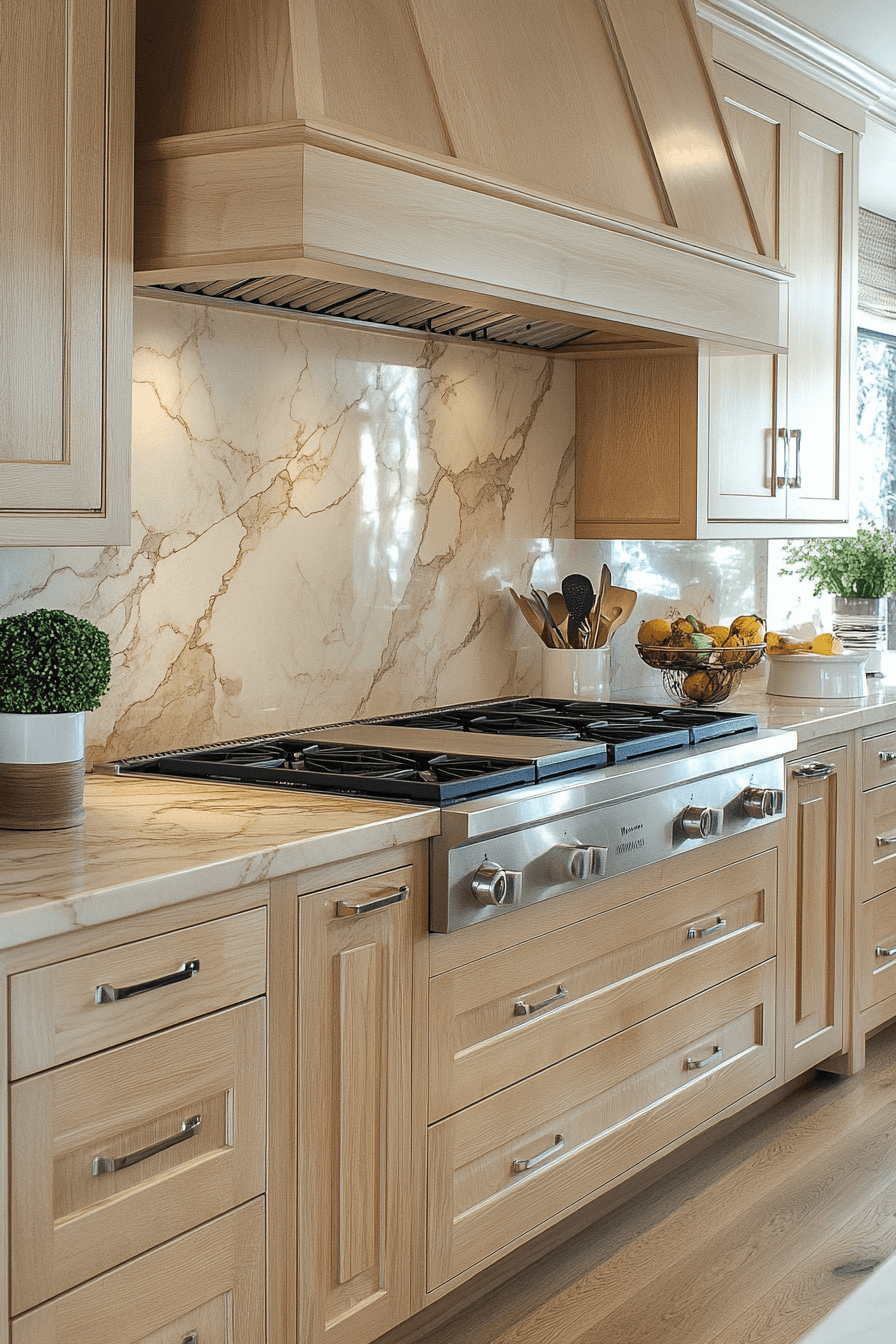 natural maple kitchen cabinets