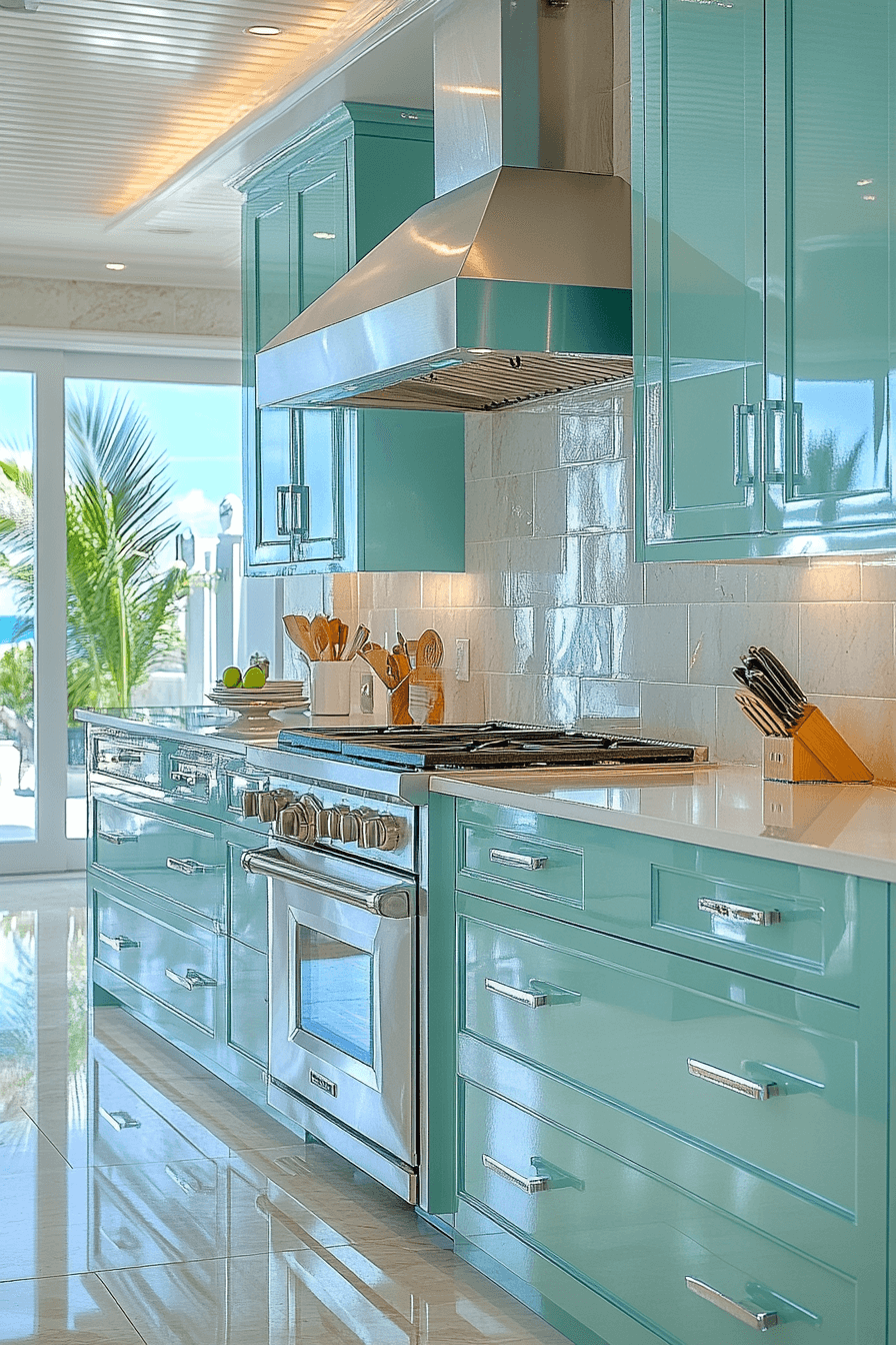 high gloss kitchen cabinets