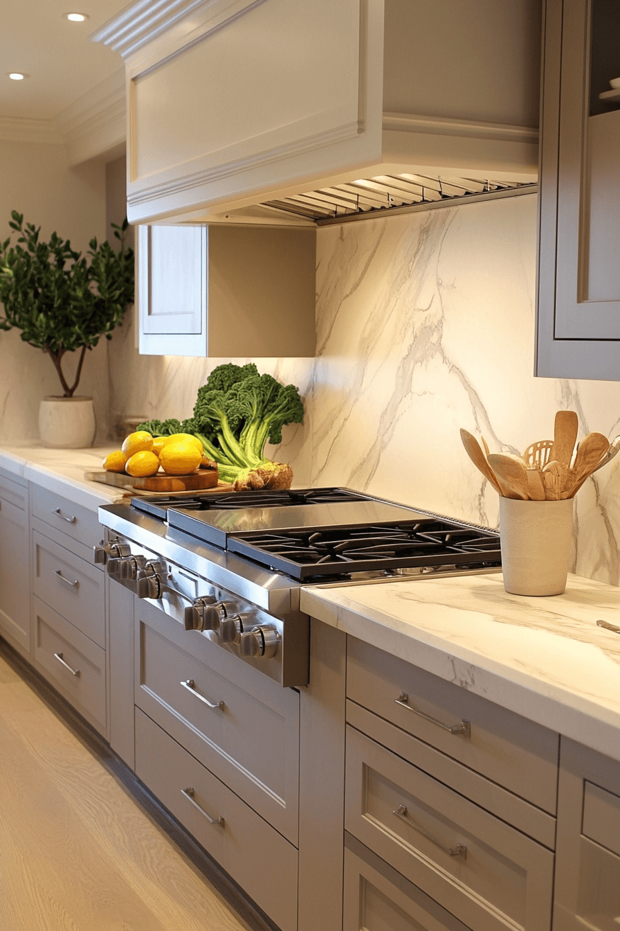 marble backsplash