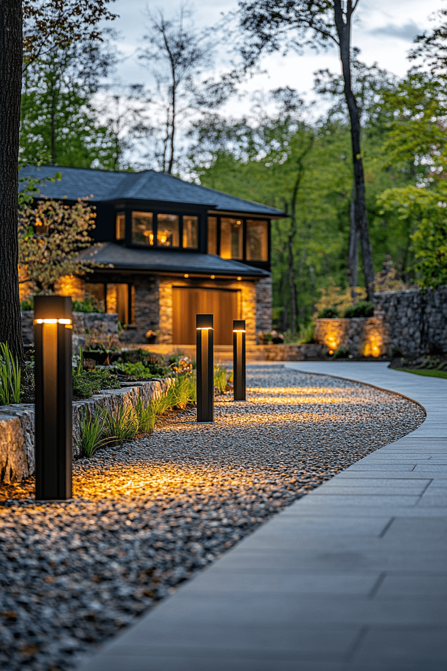 driveway entry landscaping