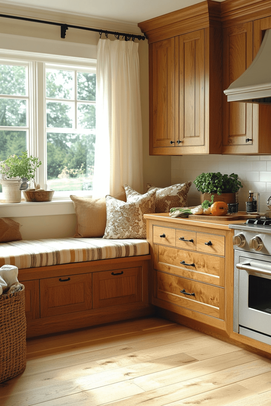 red oak kitchen cabinets