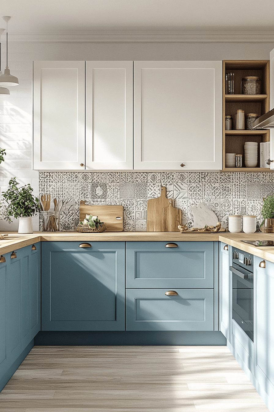 29 Blue Grey Kitchen Cabinets That Bring Cool Elegance and Everyday Comfort 26 blue grey kitchen cabinets