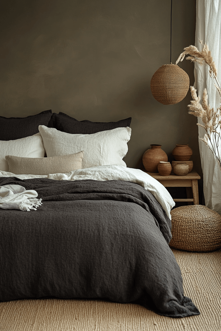cozy earthy bedroom
