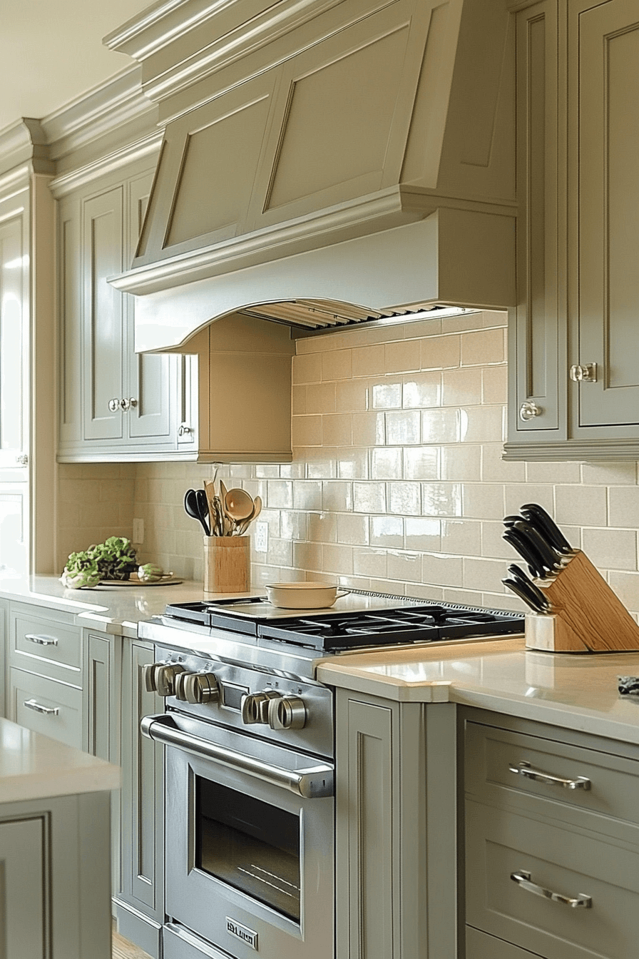 olive green kitchen cabinets