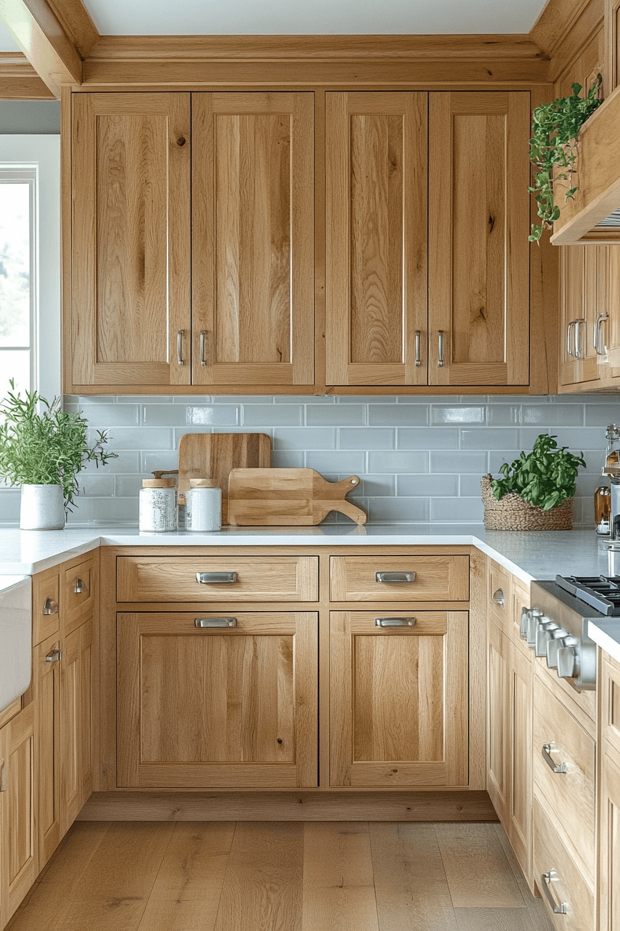 Light Brown Kitchen Cabinets