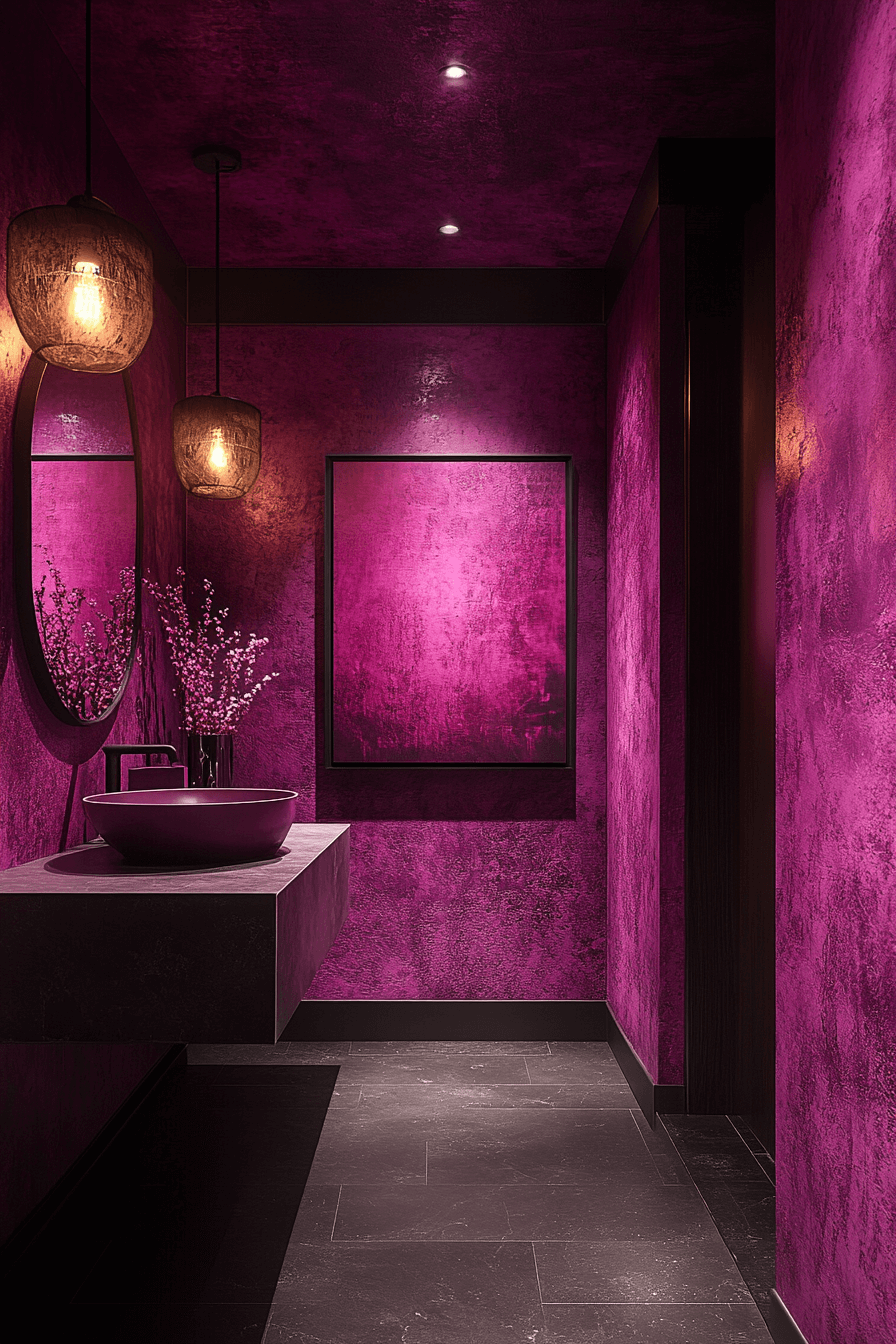 moody powder room