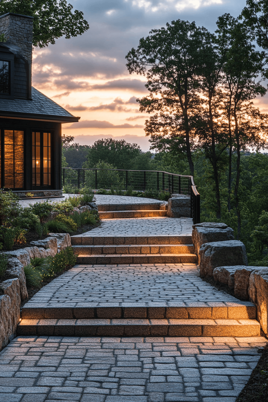 driveway entry landscaping