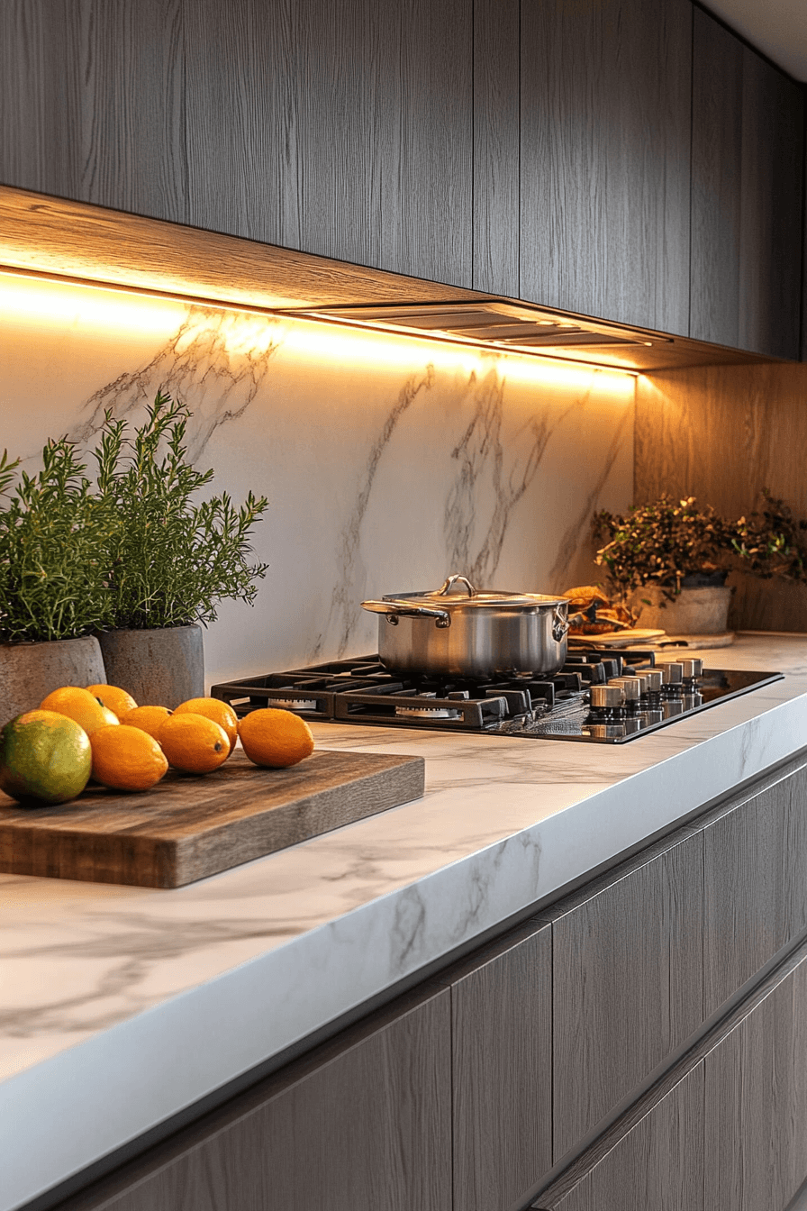 marble backsplash