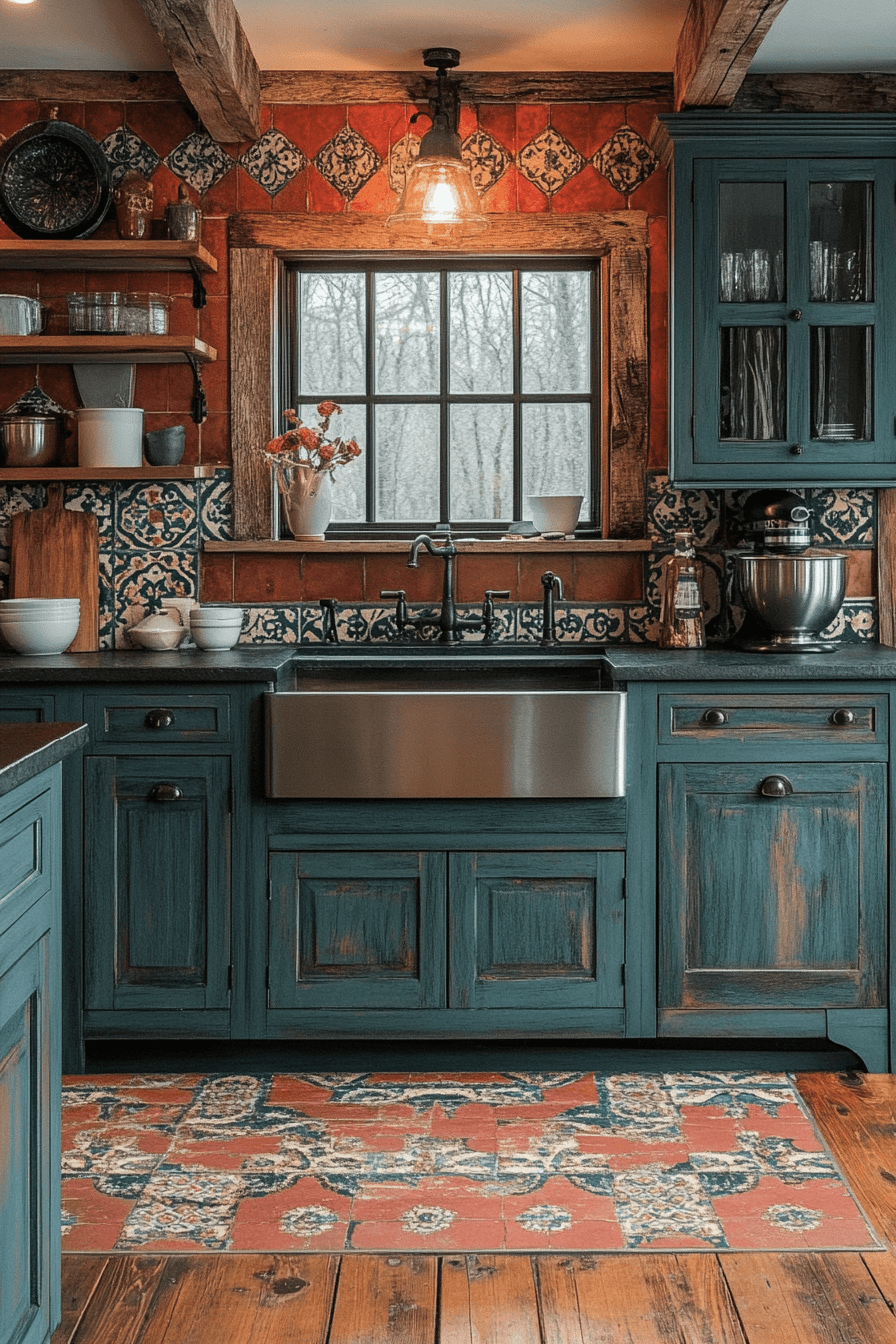 vintage kitchen cabinets