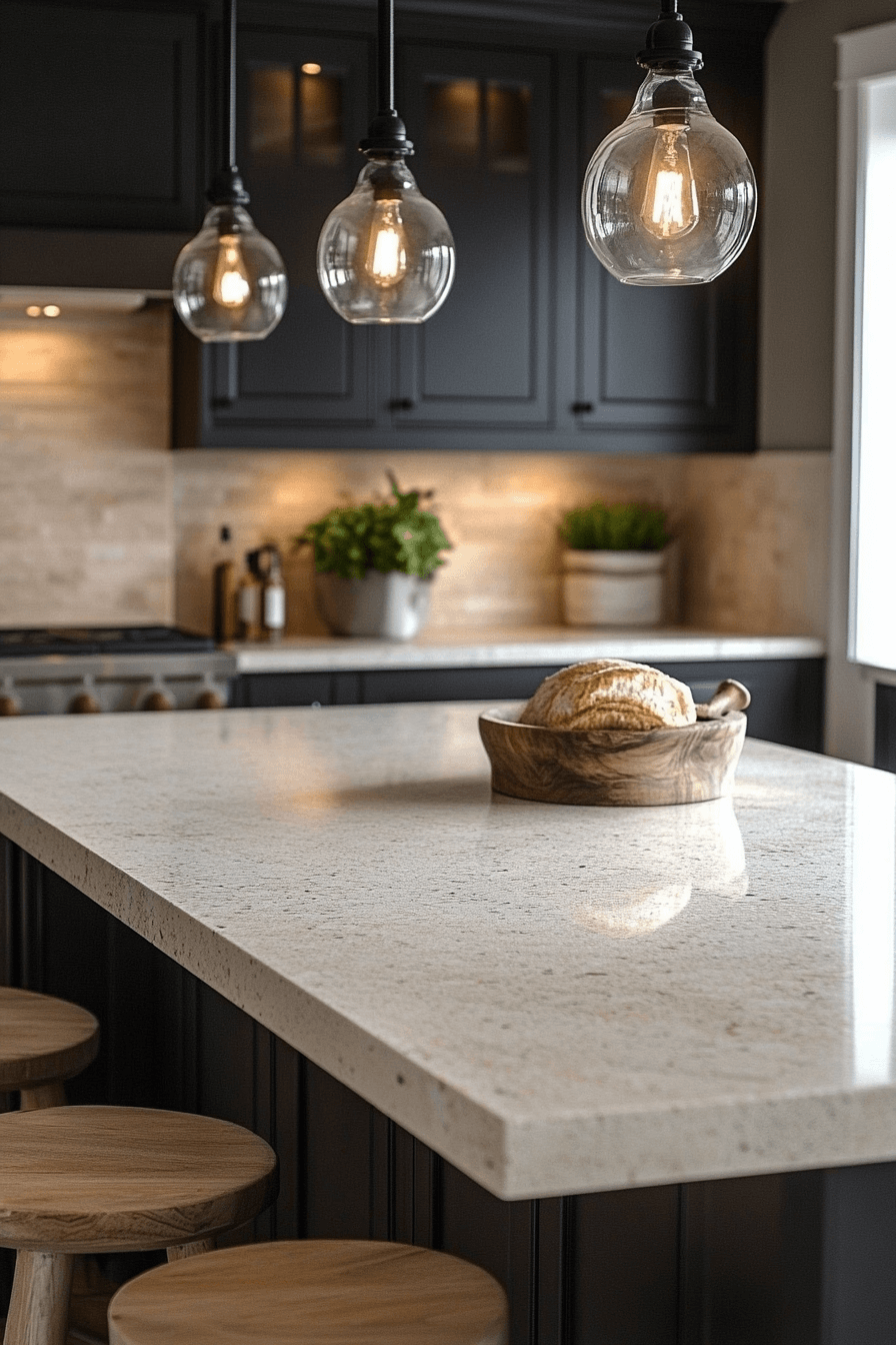white granite countertops