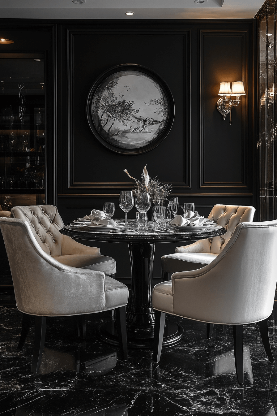 granny chic dining room