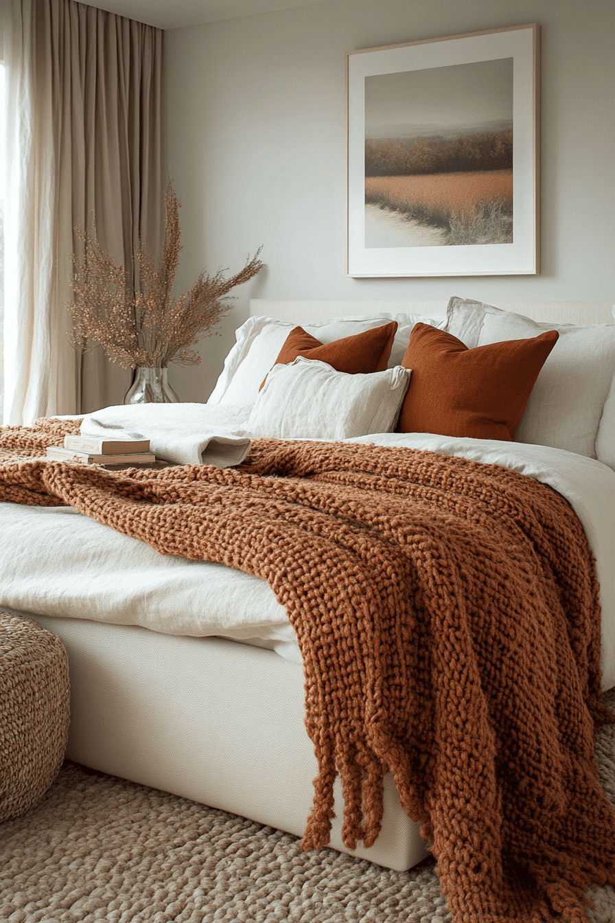 cozy earthy bedroom