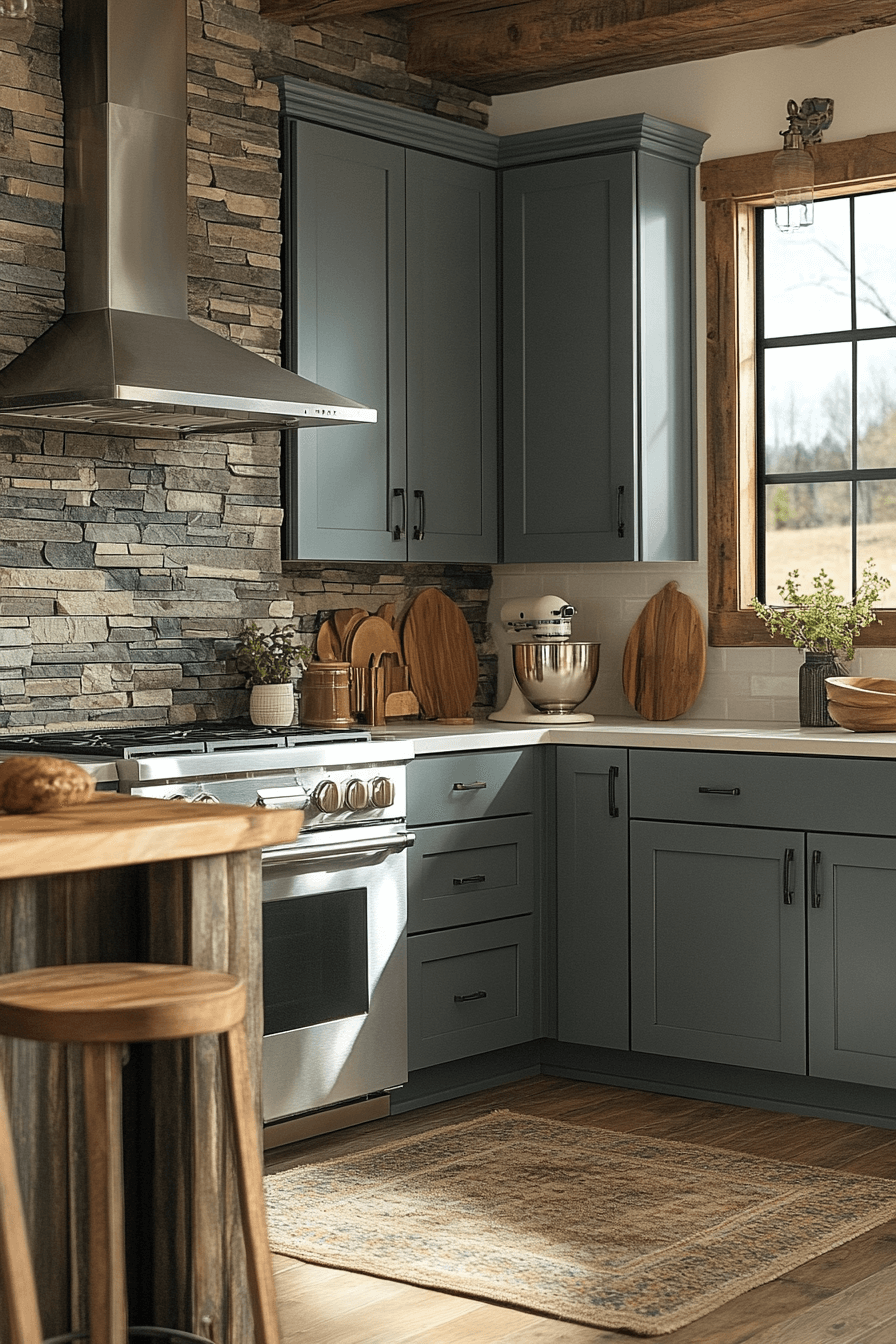 29 Blue Grey Kitchen Cabinets That Bring Cool Elegance and Everyday Comfort 27 blue grey kitchen cabinets