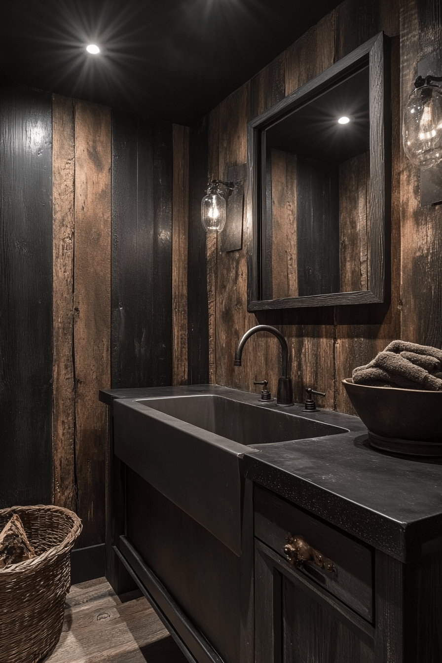 moody powder room