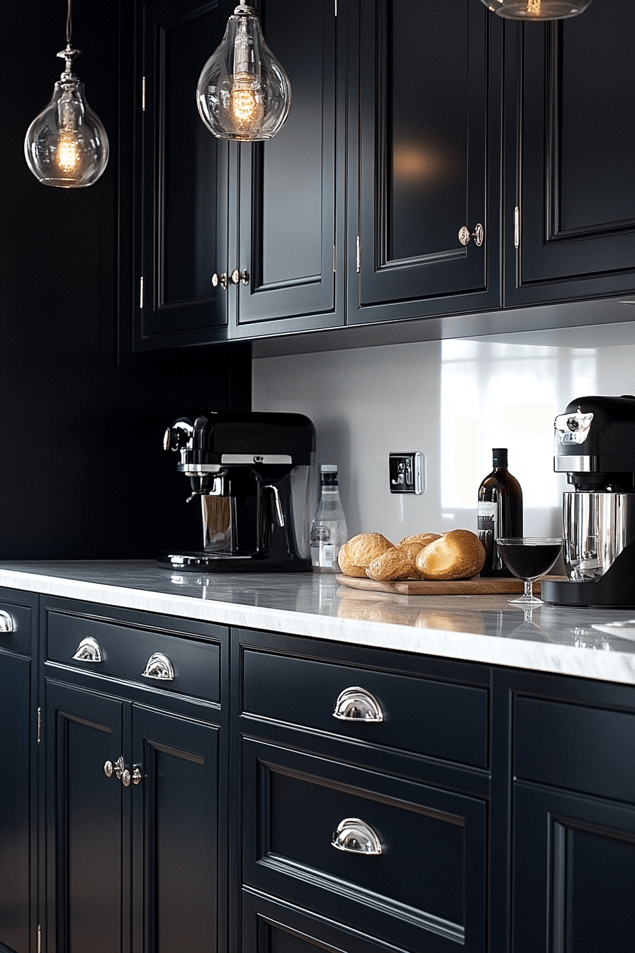 charcoal gray kitchen cabinets