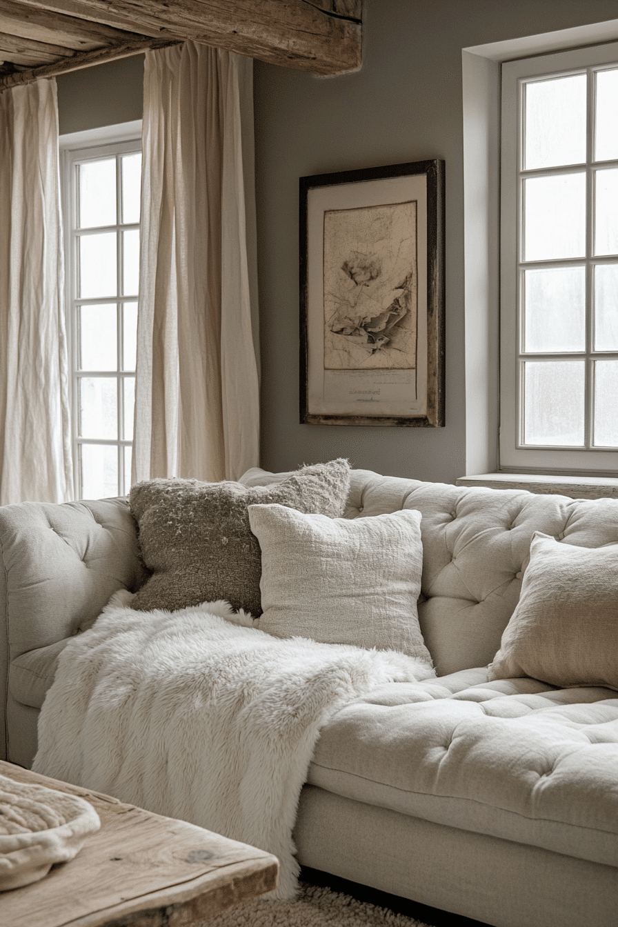 cozy vintage living room