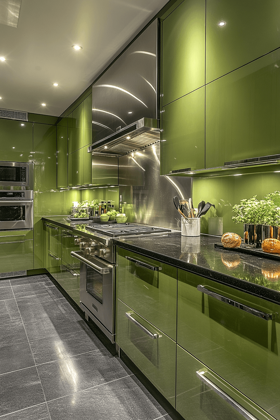 clary sage kitchen cabinets