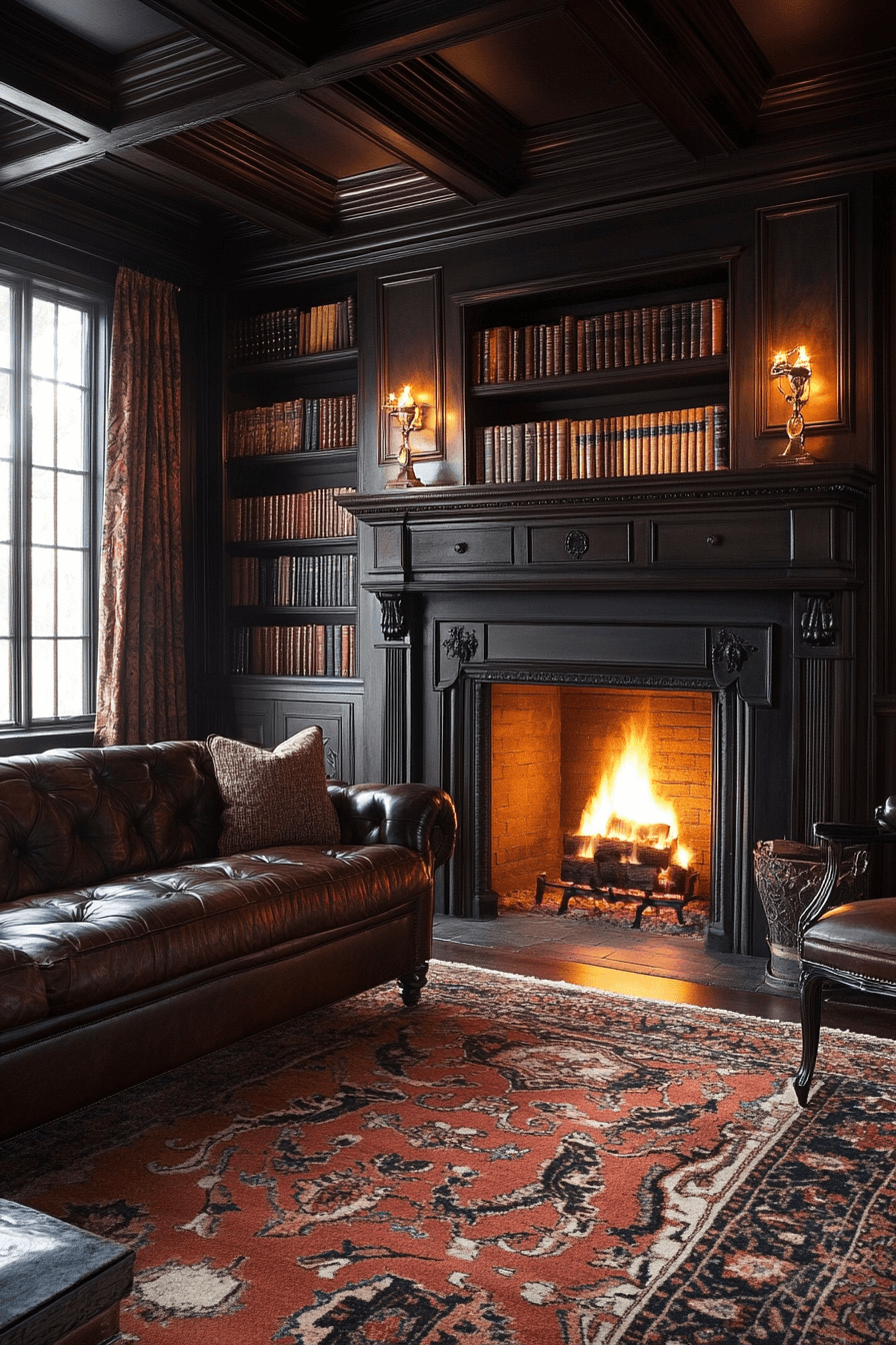 cognac couch living room ideas