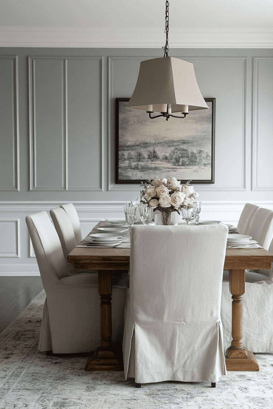 moody dining room
