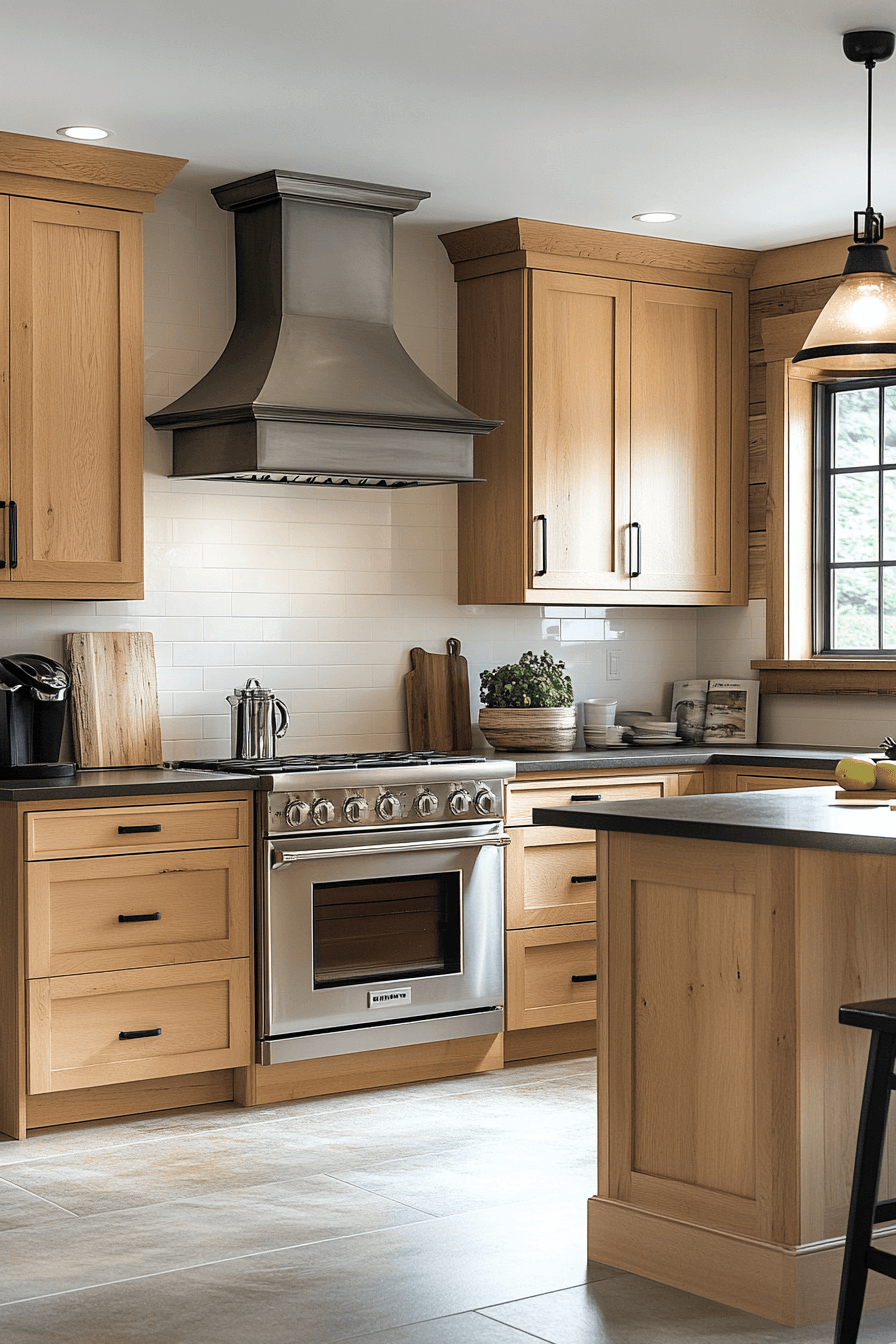 natural maple kitchen cabinets