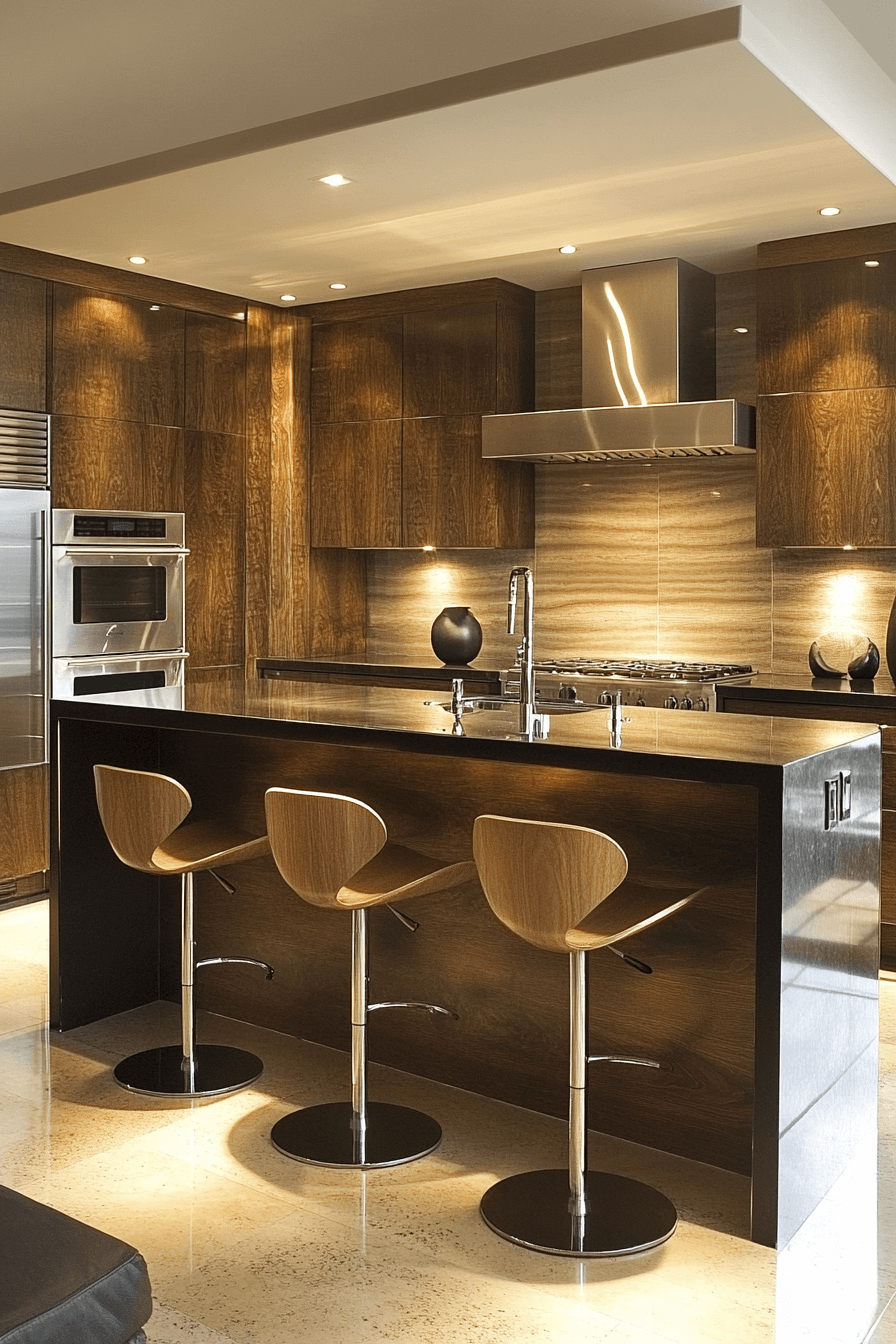 dark oak kitchen cabinets