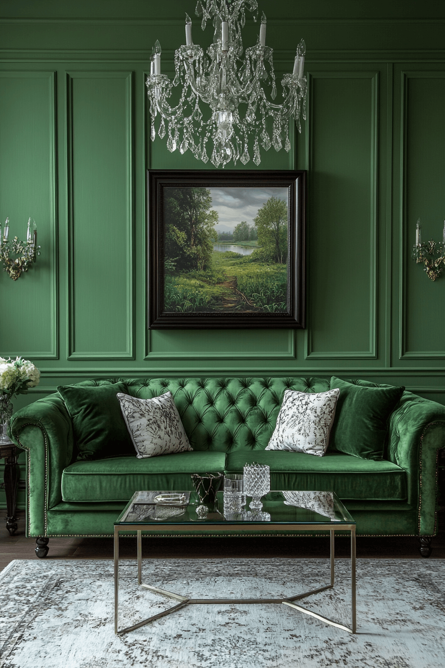 olive green couch living room ideas