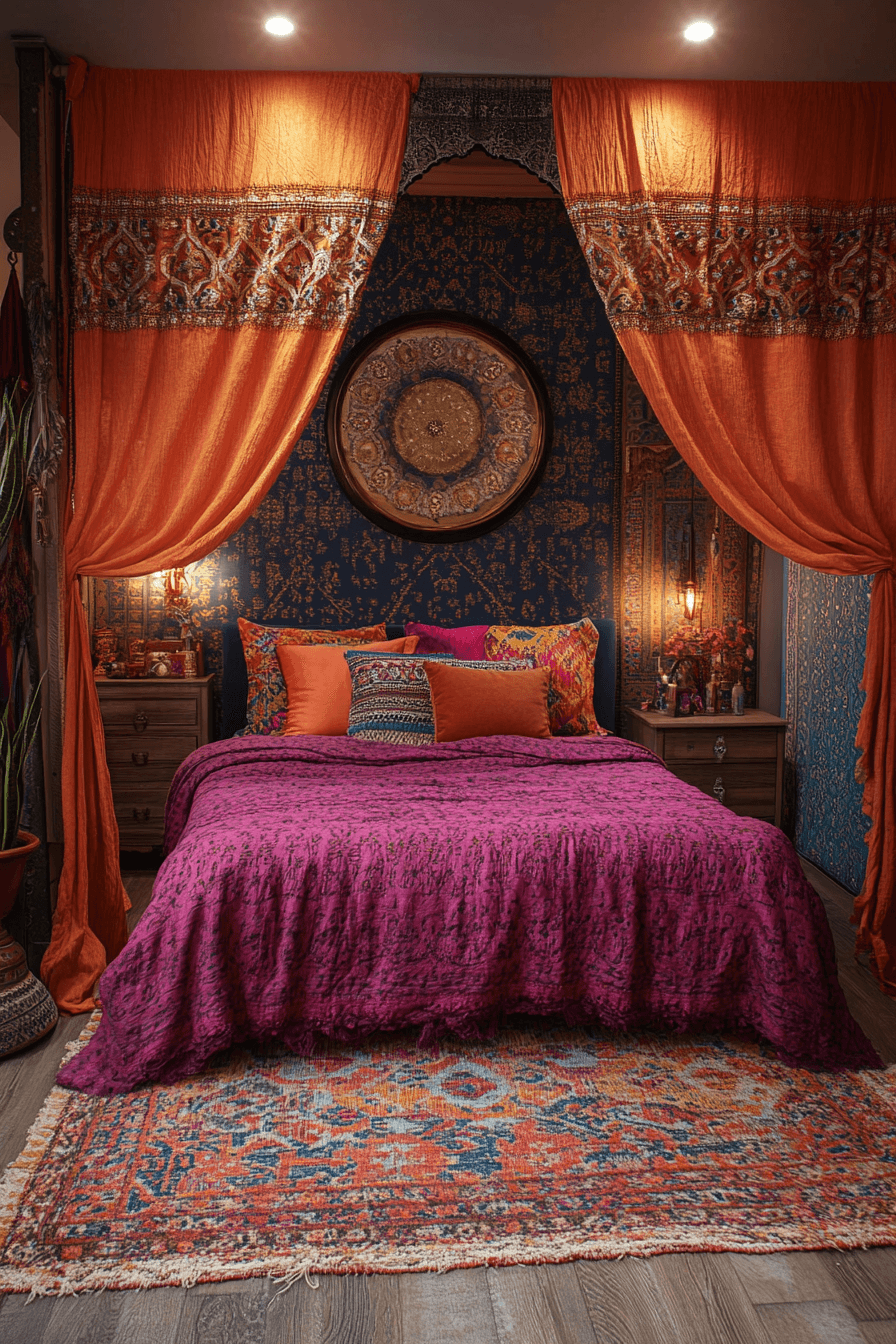 chambre boho chic