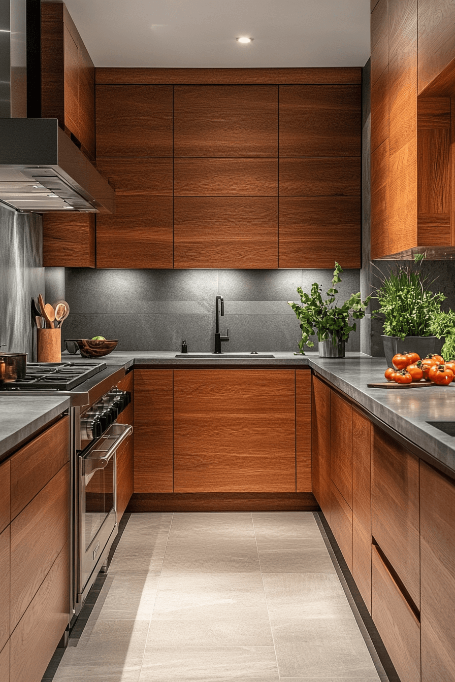 cherry wood kitchen cabinets