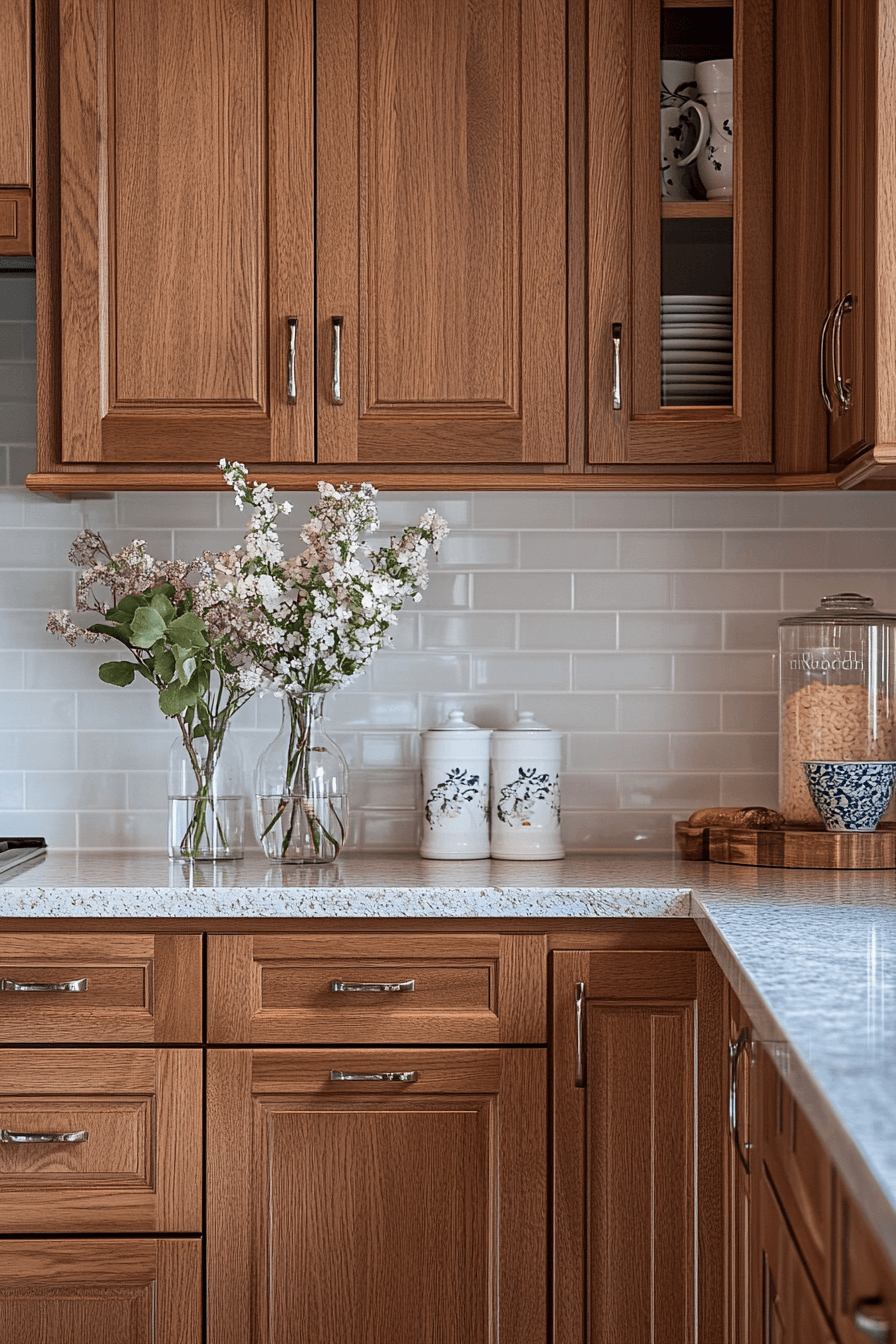red oak kitchen cabinets