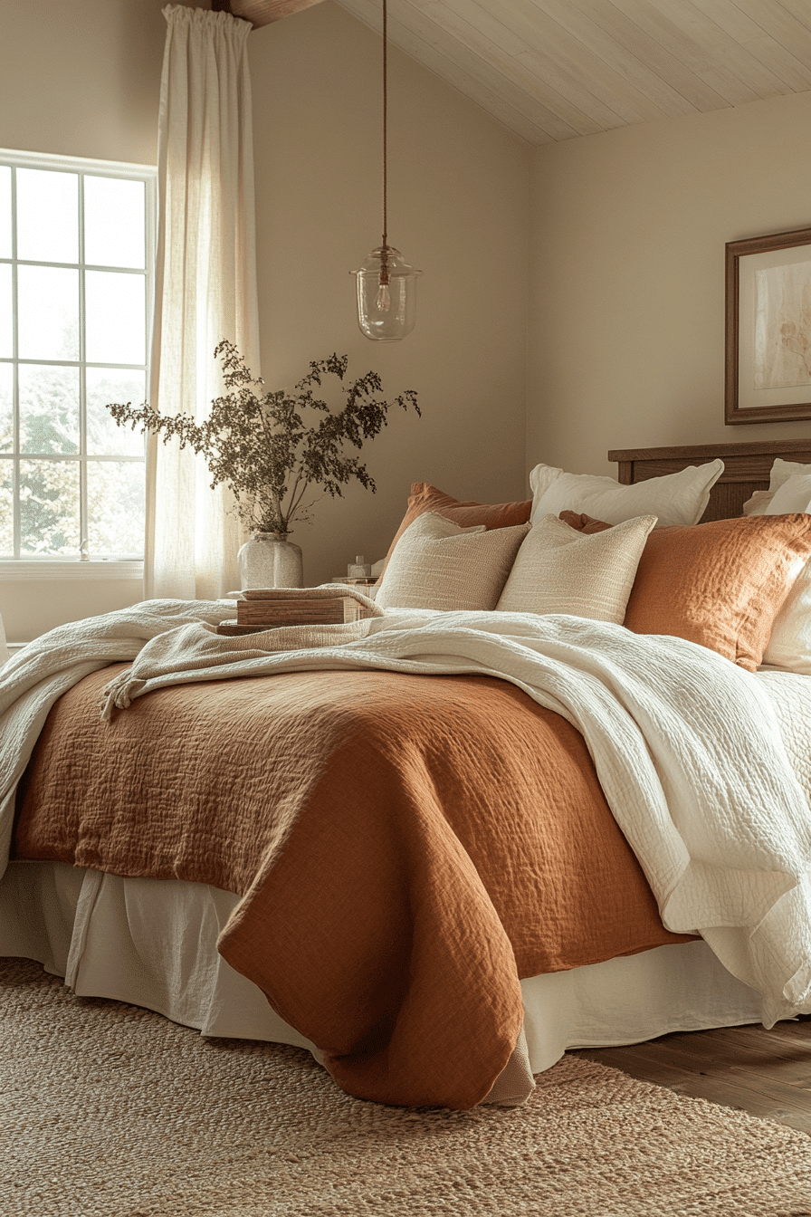 cozy earthy bedroom