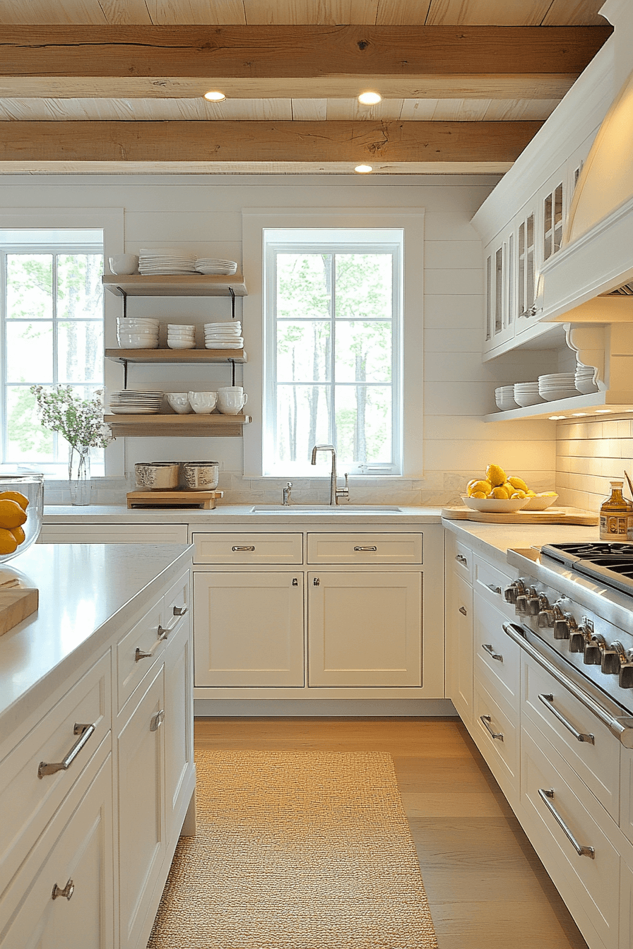 white shaker kitchen cabinets