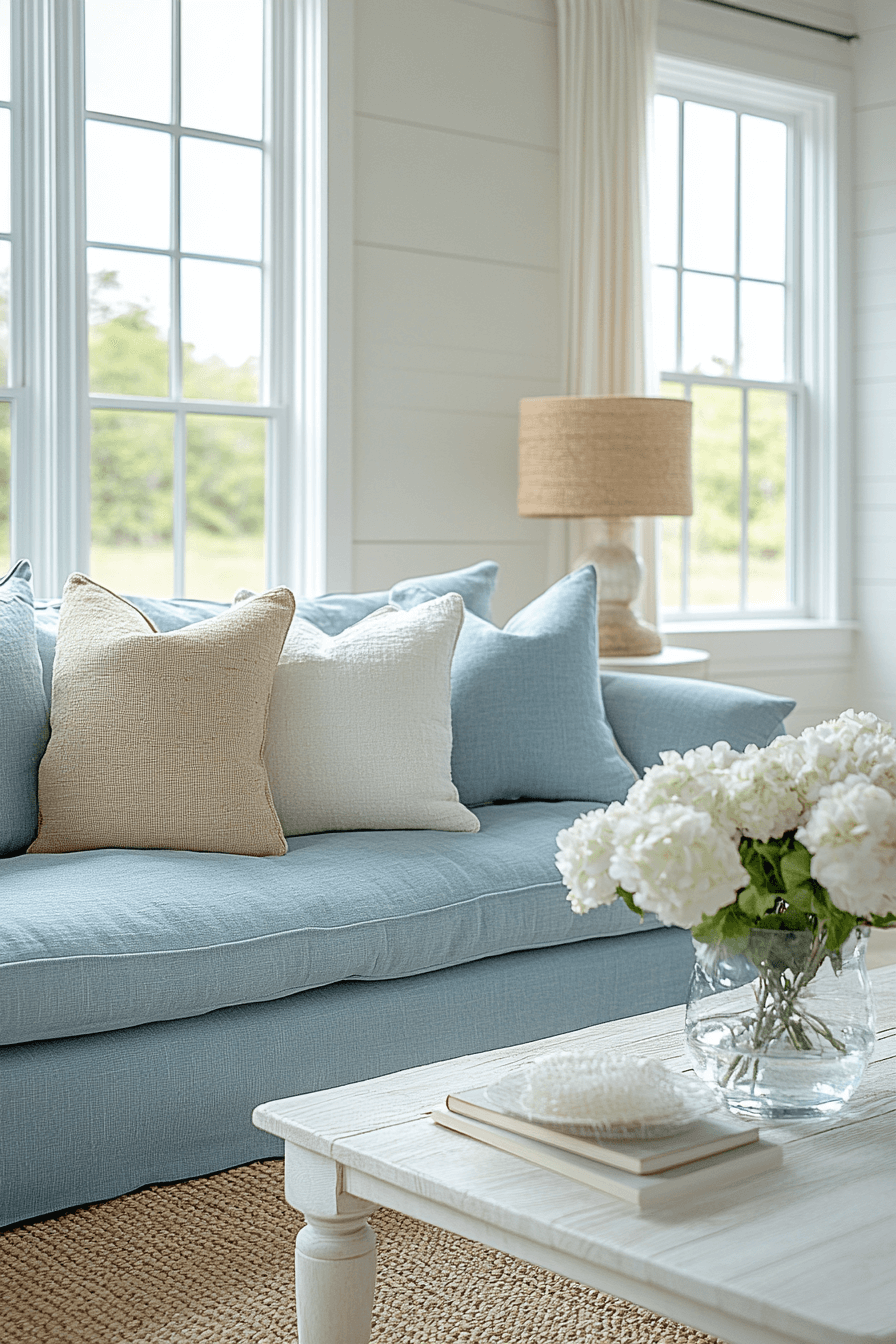 teal couch living room