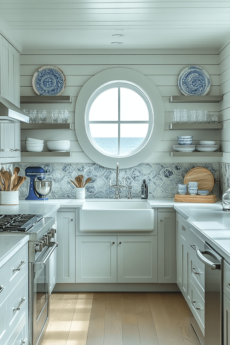 stone backsplash kitchen