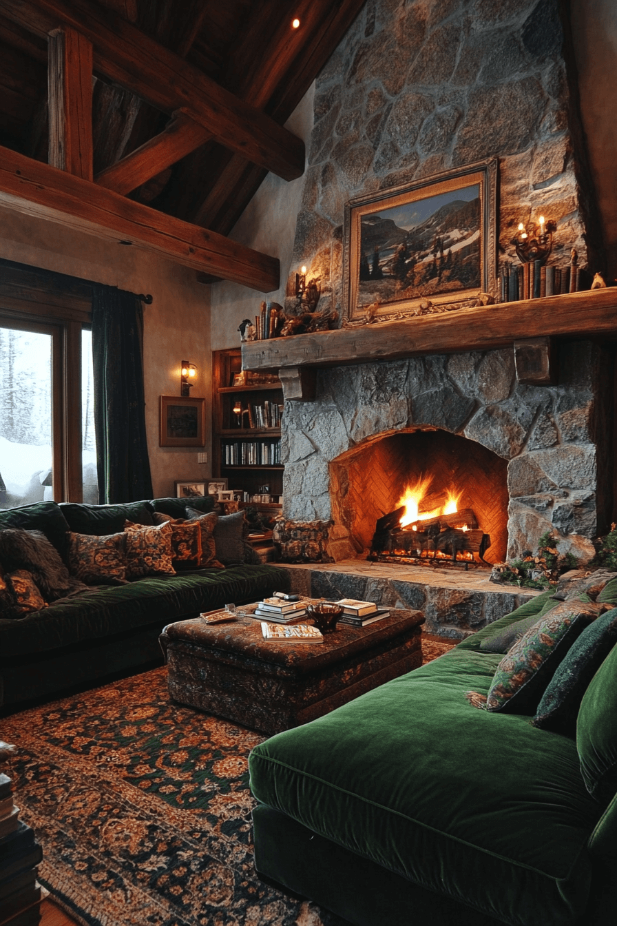 green couch living room ideas
