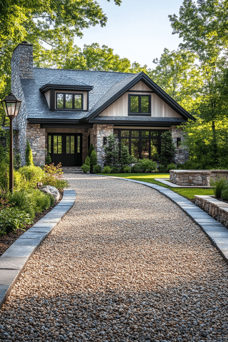driveway entry landscaping