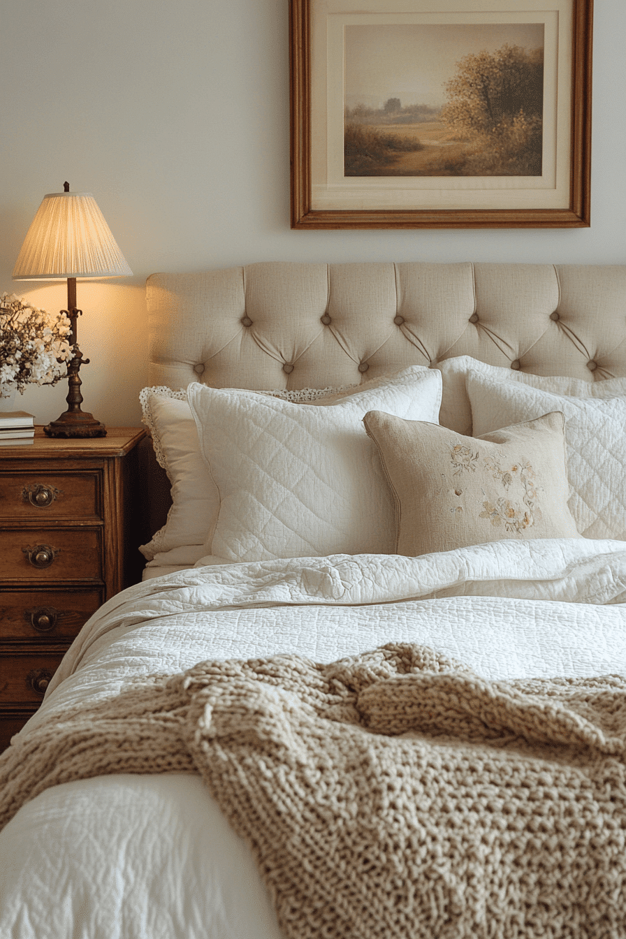 vintage farmhouse bedroom