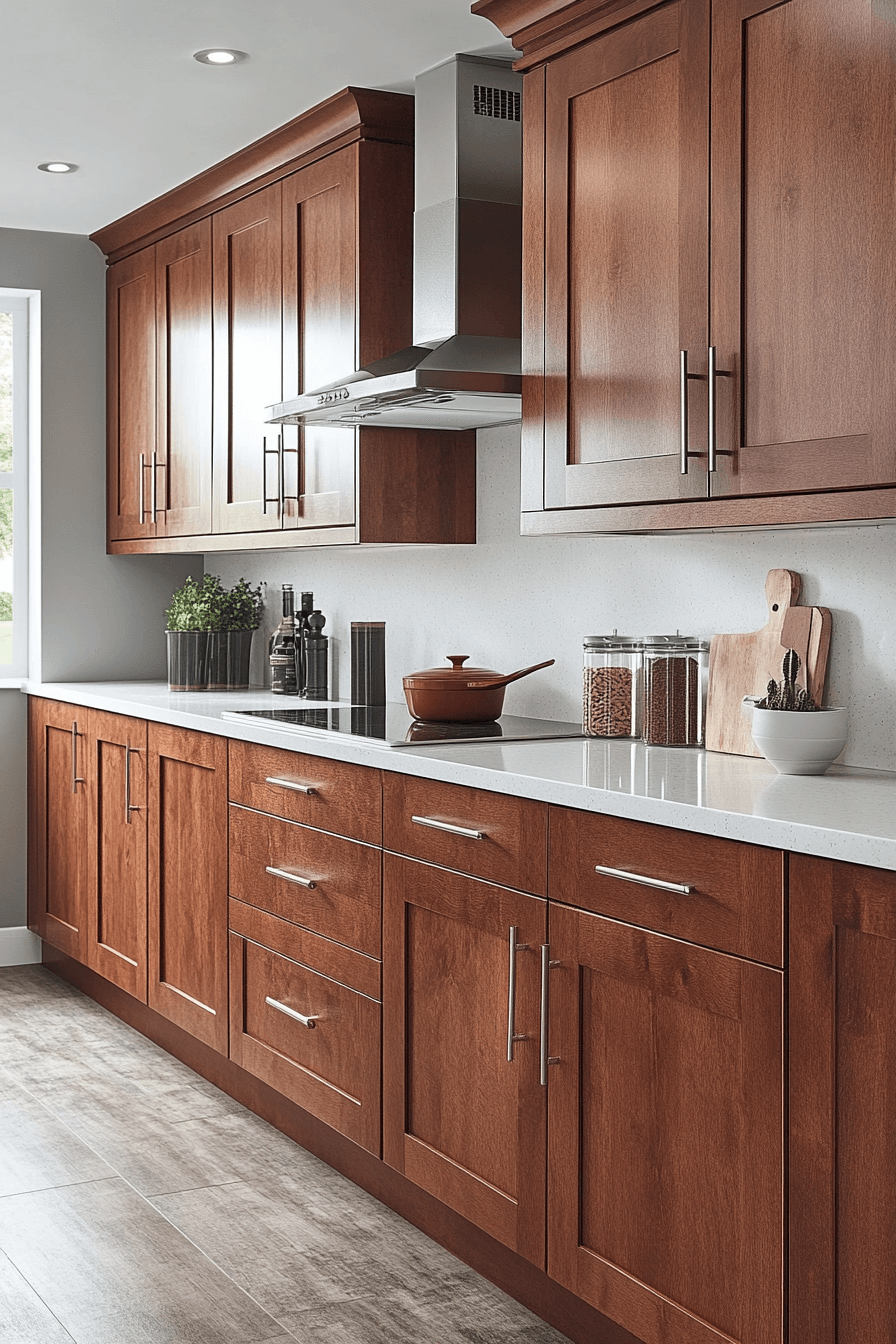 cherry wood kitchen cabinets